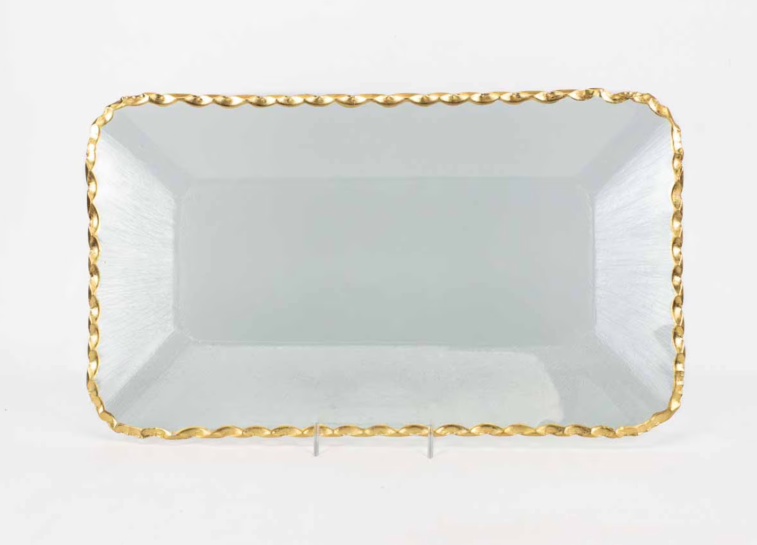 Cordova Glass Rectangle Serving Tray