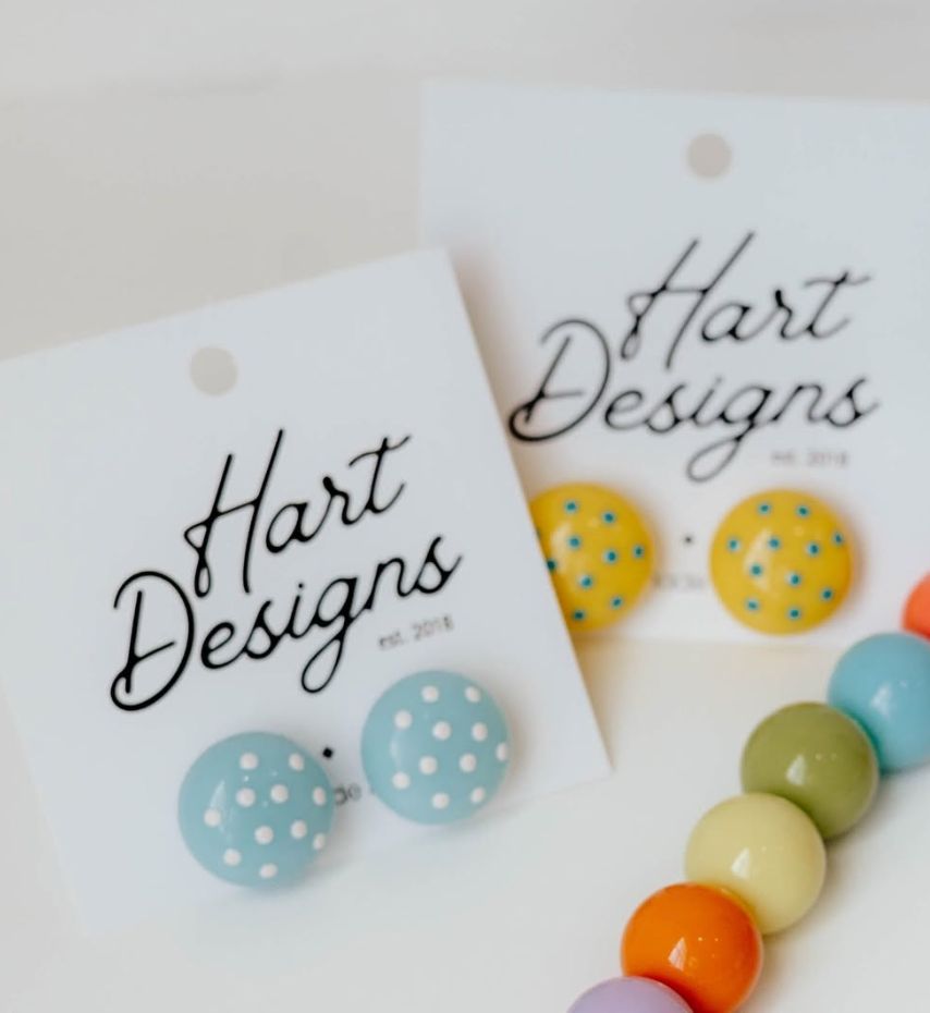 Hart Designs Polka Dot Stud