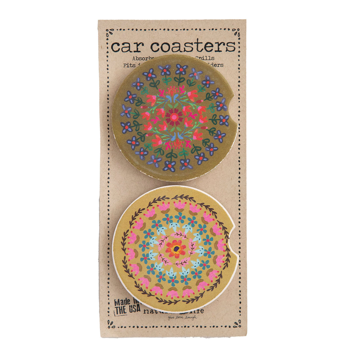 Natural Life Car Coasters