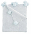 MudPie | Chenille Blue Baby Blanket