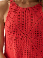 Fable Crochet Ruffle Tank