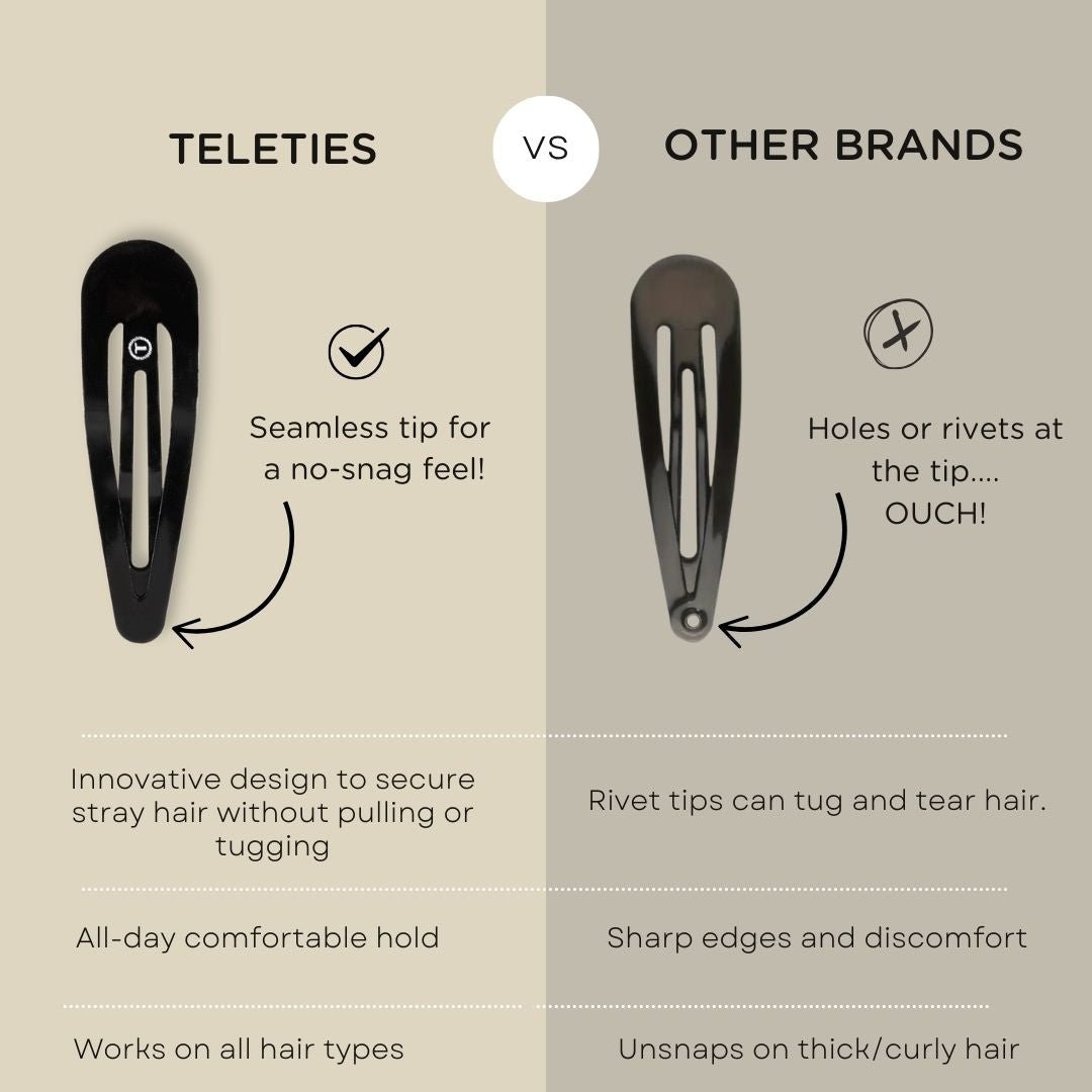 TELETIES Snap Clip | 6 Count