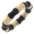Black + Gold Bamboo Bracelet