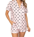 Katydid Baby Pink Bow PJ Set