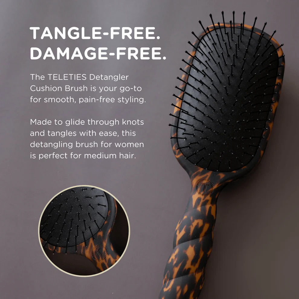 TELETIES Detangler Hair Brush For Medium Hair