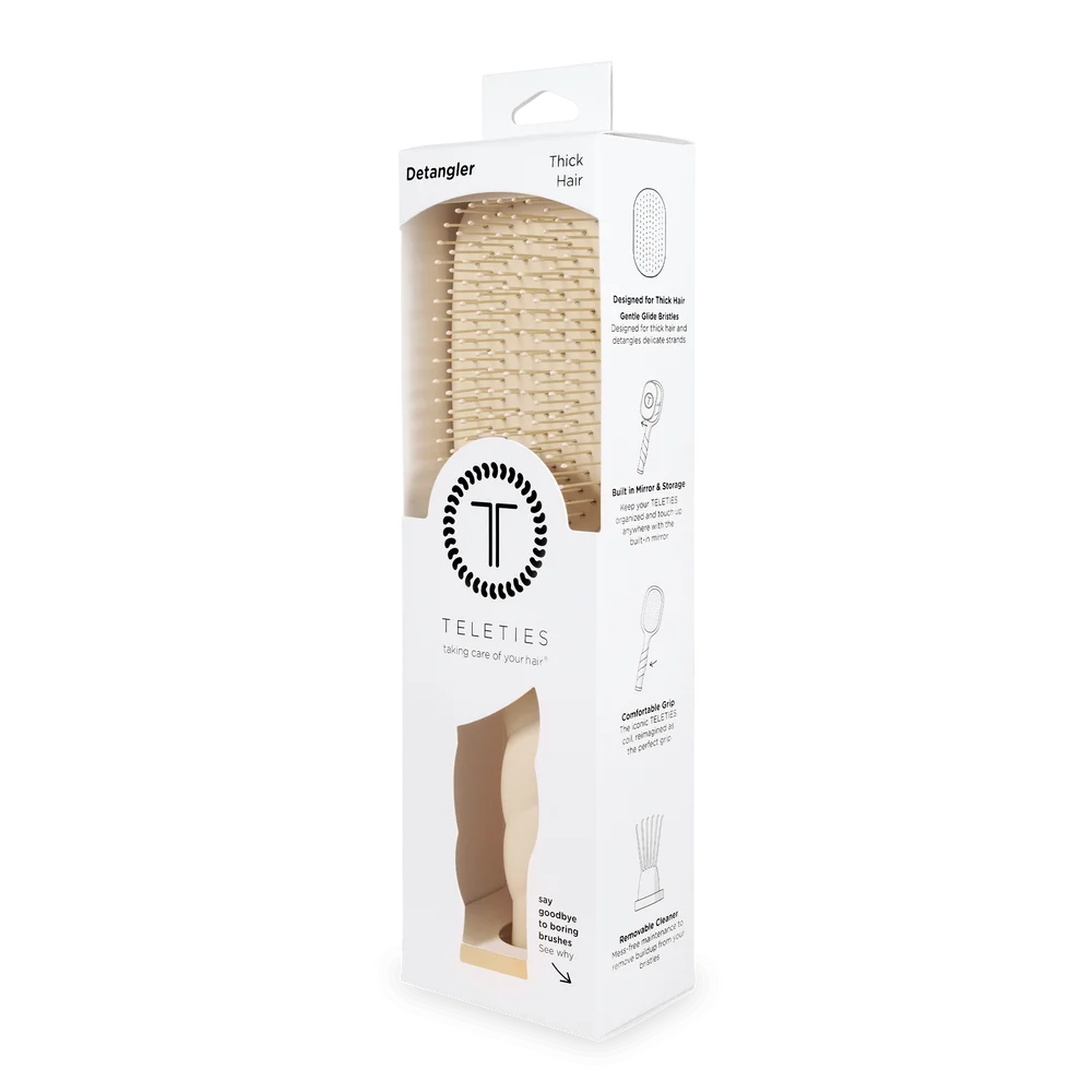 TELETIES Detangler Hair Brush For Thick Hair