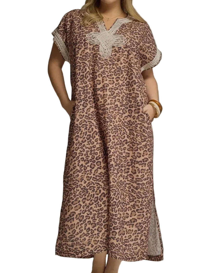 Leo Print Midi