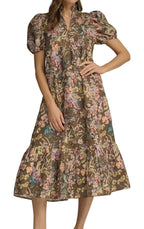Cora Floral Eyelet Midi