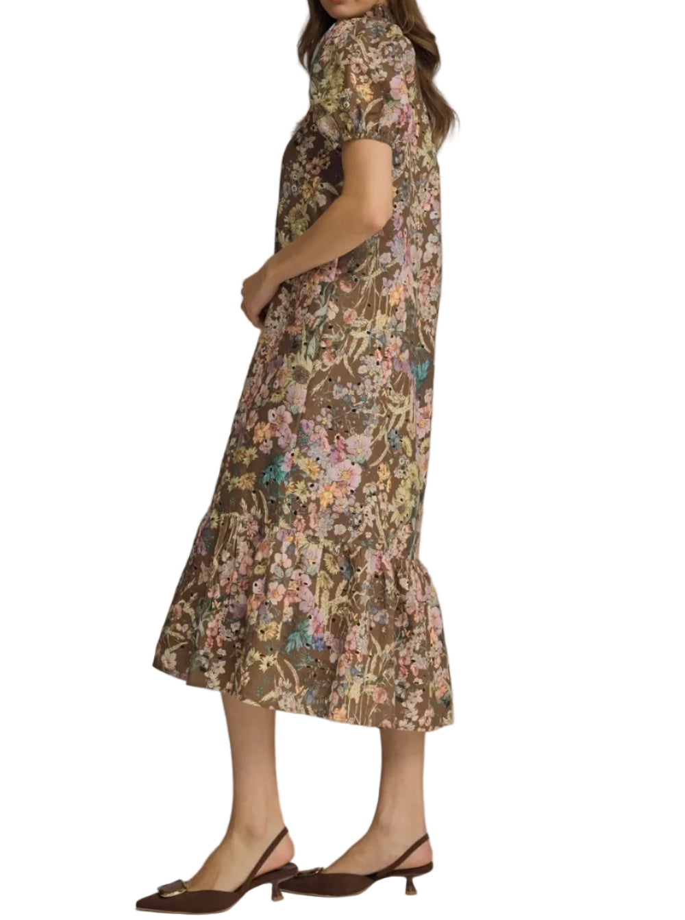 Cora Floral Eyelet Midi