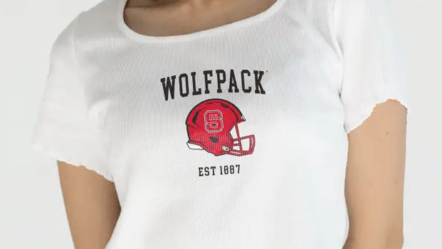NC State Wolfpack Helmet Baby Tee