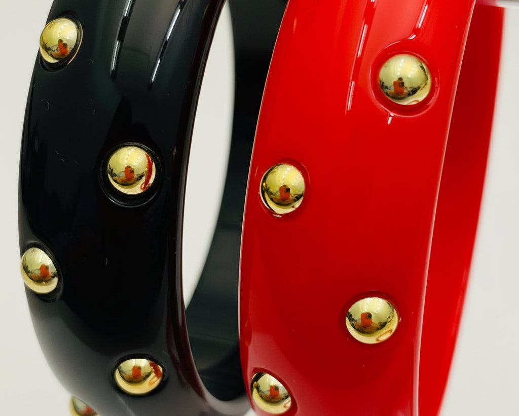 242 Studded Acrylic Bangle