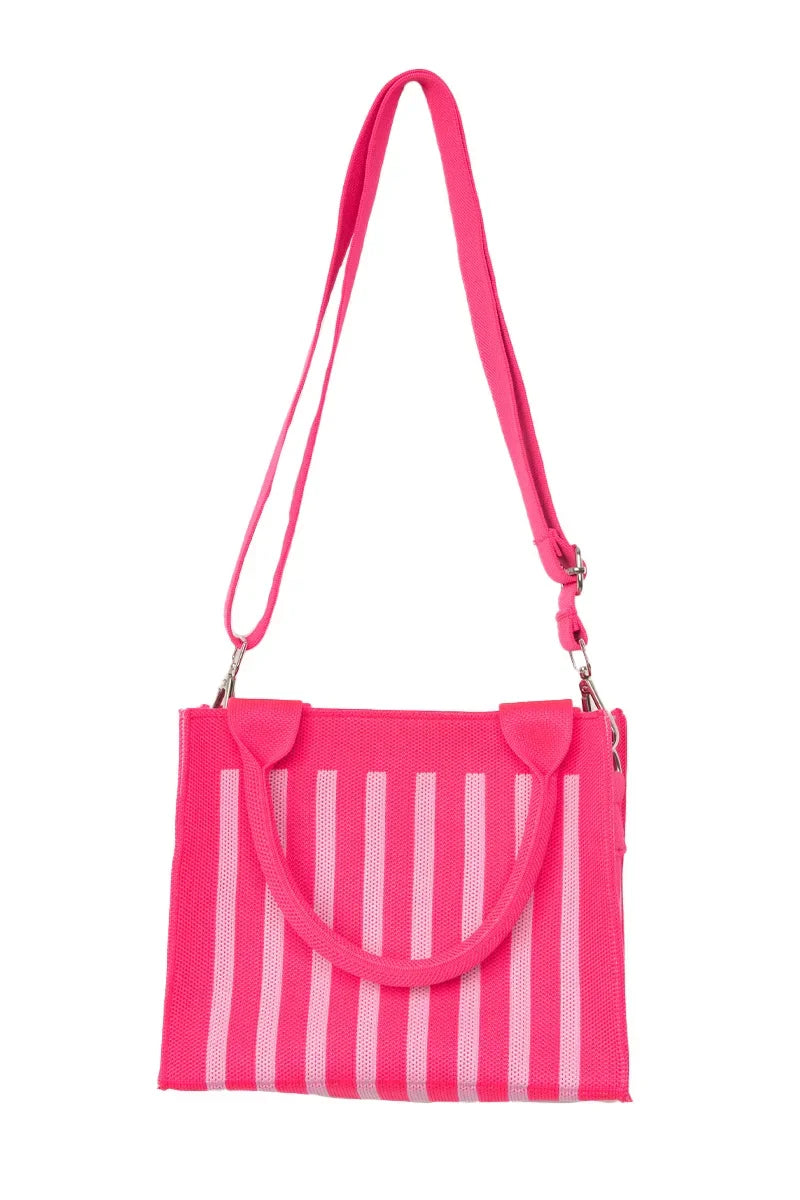Katydid Striped Structured Mini Tote