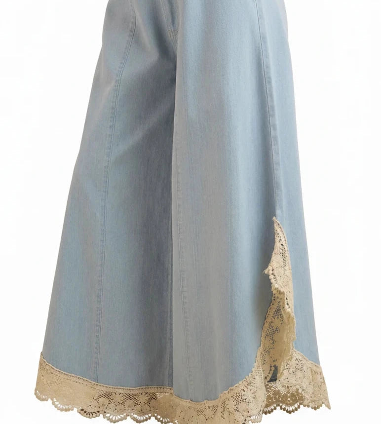 Delaney Lace Hem Jeans