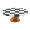 MudPie Checkered Marble Stand